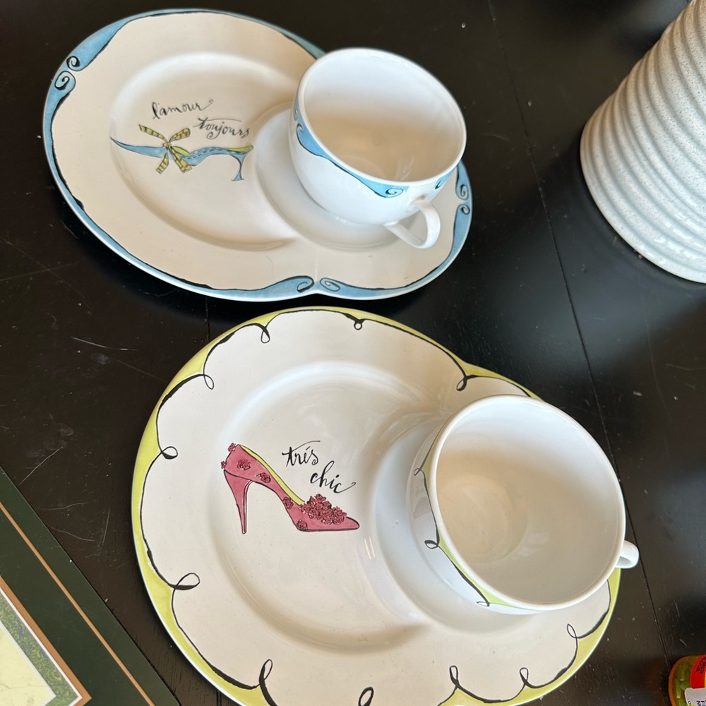 Rosanna NIB cake and coffee serving dishes